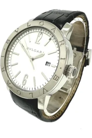 Bvlgari Pre-owned, Mężczyzna, Biały, ONE SIZE, Pre-owned Stainless Steel watches