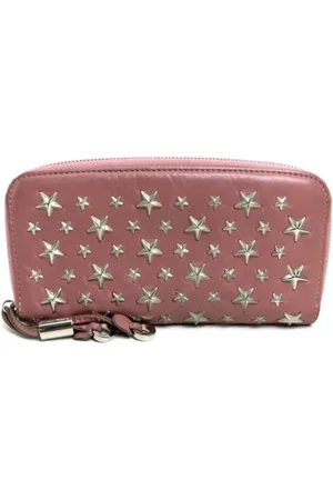 Jimmy Choo Pre-owned, Kobieta, Różowy, ONE SIZE, Pre-owned skórzane portfele