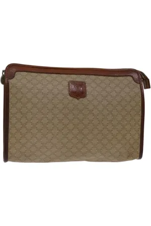 Céline Pre-owned, Kobieta, Beżowy, ONE SIZE, Skóra, Pre-owned Canvas clutches