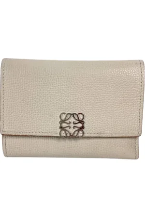Loewe Pre-owned, Kobieta, Beżowy, ONE SIZE, Pre-owned skórzane portfele