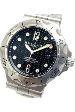 Bvlgari Pre-owned, Kobieta, Czarny, ONE SIZE, Pre-owned Stainless Steel watches