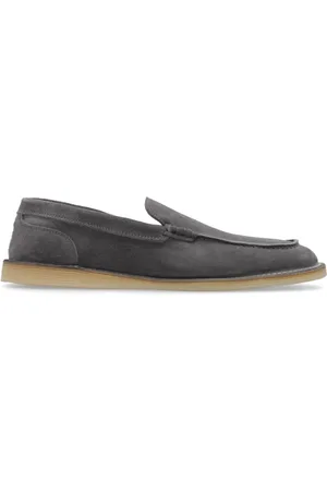 Dolce & Gabbana Buty, Mężczyzna, Szary, 40 EU, Zamsz, Skórzane buty
