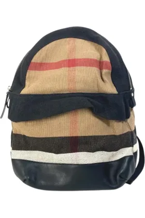 Burberry Pre-owned, Mężczyzna, Beżowy, ONE SIZE, Pre-owned Canvas backpacks