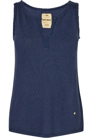 Mos Mosh Koszulki, Kobieta, Niebieski, M, Sleeveless Tops