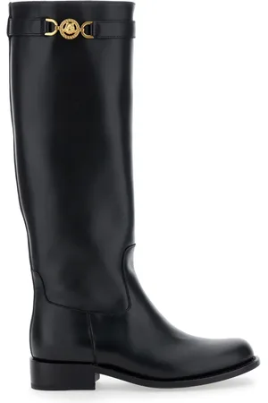 VERSACE Buty, Kobieta, Czarny, 36 EU, Czarne Botki