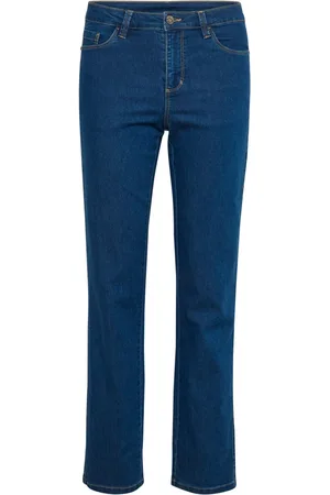 Kaffe Jeansy, Kobieta, Niebieski, XS, Denim, Jeansy o prostym krojuy