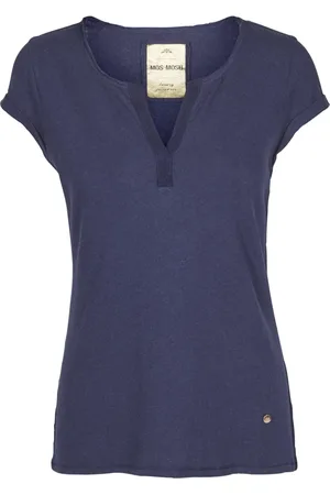 Mos Mosh Koszulki, Kobieta, Niebieski, S, Granatowy Troy Tee 117440 - Must-Have dla Kobiet