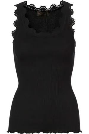 Rosemunde Koszulki, Kobieta, Czarny, 2XL, Koronkowy Top 5205 Czarny