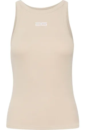Gestuz Koszulki, Kobieta, Beżowy, XL, Sleeveless Tops
