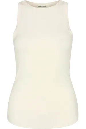 Sofie Schnoor Koszulki, Kobieta, Beżowy, XS, Sleeveless Tops