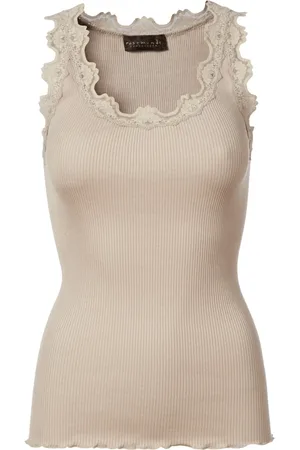Rosemunde Koszulki, Kobieta, Beżowy, L, Sleeveless Tops