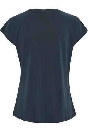 Kaffe Koszulki, Kobieta, Niebieski, L, T-shirt Alise