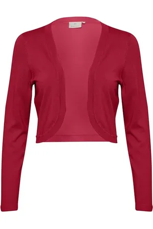 Kaffe Swetry, Kobieta, Czerwony, S, Nylon, Cardigans