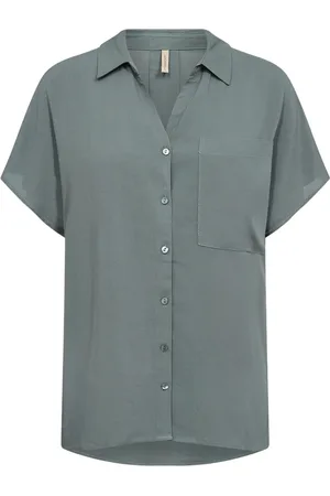 soyaconcept Bluzki, Kobieta, Szary, S, Short Sleeve Shirts