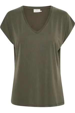 Kaffe Koszulki, Kobieta, Zielony, M, T-Shirts
