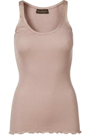 Rosemunde Koszulki, Kobieta, Różowy, L, Vintage Powder Jedwabny Top
