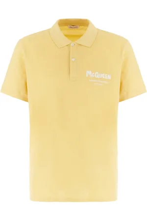 Alexander McQueen Koszulki, Mężczyzna, Żółty, S, Klasyczny Polo Shirt dla Mężczyzn