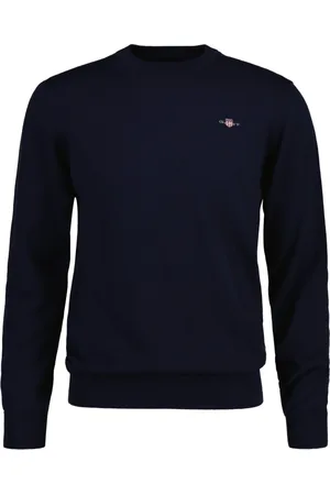 GANT Bluzy, Kobieta, Niebieski, XL, Wieczorowa Niebieska Sweter - Damski Styl Casual