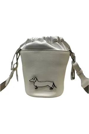 HARMONT&BLAINE Torebki, Kobieta, Biały, ONE SIZE, Skóra, Mini Bucket Bag Blaine Mania Biały Skóra