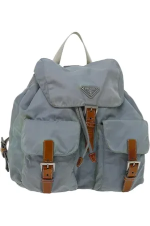 Prada Pre-owned, Kobieta, Niebieski, ONE SIZE, Nylon, Pre-owned Nylon backpacks