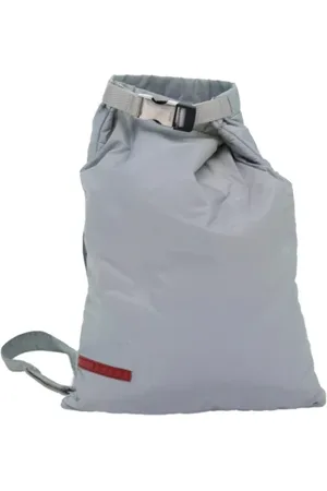 Prada Pre-owned, Kobieta, Szary, ONE SIZE, Nylon, Pre-owned Nylon backpacks