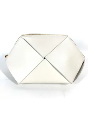 Bottega Veneta Pre-owned, Kobieta, Biały, ONE SIZE, Pre-owned Leather pouches