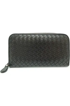 Bottega Veneta Pre-owned, Mężczyzna, Czarny, ONE SIZE, Pre-owned skórzane portfele