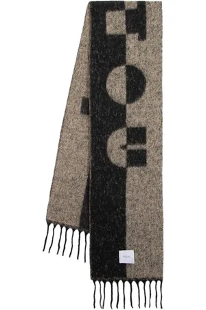 Patou Akcesoria, Kobieta, Czarny, ONE SIZE, Szal z Wełny Alpaki w Czarnym