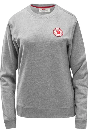 Fjällräven Bluzy, Kobieta, Szary, M, Bluza damska 1960 Logo Szary Melanż