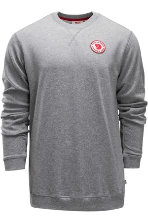Fjällräven Bluzy, Mężczyzna, Szary, M, Bluza męska 1960 Logo Szary Melanż