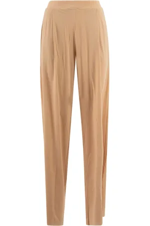 Amazuìn Spodnie, Kobieta, Beżowy, ONE SIZE, Beżowe Spodnie Casual