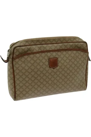 Céline Pre-owned, Kobieta, Beżowy, ONE SIZE, Skóra, Pre-owned Canvas clutches