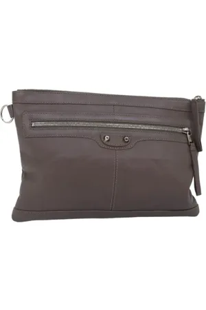 Balenciaga Pre-owned, Kobieta, Szary, ONE SIZE, Skóra, Pre-owned Leather clutches