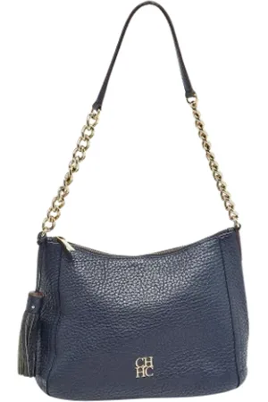 Carolina Herrera Pre-owned, Kobieta, Niebieski, ONE SIZE, Pre-owned Skórzane torebki