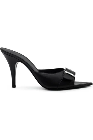 Gia Borghini Buty, Kobieta, Czarny, 36 EU, Czarne skórzane mokasyny z noskiem