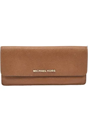 Michael Kors Pre-owned, Kobieta, brązowy, ONE SIZE, Pre-owned skórzane portfele
