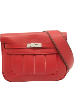Hermès Pre-owned, Kobieta, Czerwony, ONE SIZE, Pre-owned skórzane torby na ramię