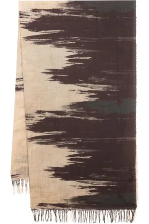 UMA WANG Akcesoria, Mężczyzna, Wielobarwność, ONE SIZE, Tan Red Scarf