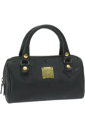 MCM Pre-owned, Kobieta, Czarny, ONE SIZE, Skóra, Pre-owned Canvas handbags