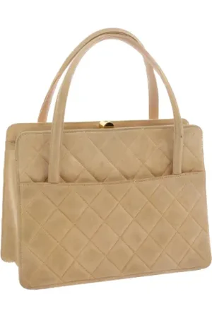 CHANEL Pre-owned, Kobieta, Beżowy, ONE SIZE, Zamsz, Pre-owned Suede handbags
