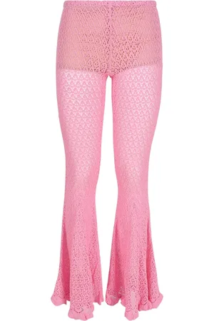 BLUMARINE Spodnie, Kobieta, Różowy, S, Wide Trousers