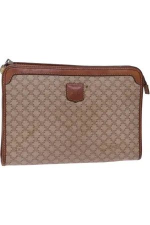 Céline Pre-owned, Kobieta, Beżowy, ONE SIZE, Skóra, Pre-owned Canvas clutches