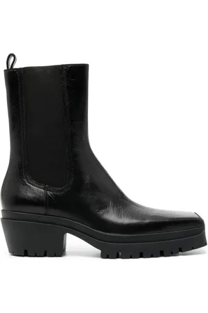 Alexander Wang Buty, Kobieta, Czarny, 39 EU, Czarne Moto Buty z Gumową Podeszwą