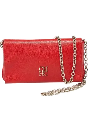 Carolina Herrera Pre-owned, Kobieta, Czerwony, ONE SIZE, Pre-owned Leather clutches