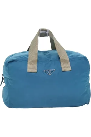 Prada Pre-owned, Kobieta, Niebieski, ONE SIZE, Nylon, Pre-owned Nylon travel-bags