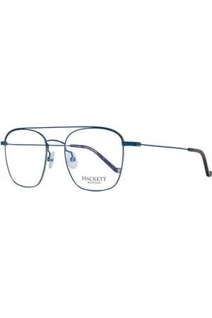 Hackett Akcesoria, Mężczyzna, Niebieski, ONE SIZE, Niebieskie Okulary Optyczne w Stylu Awiatorem