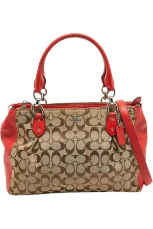 Coach Pre-owned, Kobieta, Czerwony, ONE SIZE, Pre-owned Canvas totes