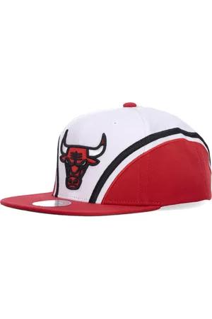 Mitchell & Ness Akcesoria, Mężczyzna, Wielobarwność, ONE SIZE, Czapka Snapback Chicago Bulls Biała