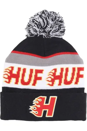 Huf Akcesoria, Mężczyzna, Wielobarwność, ONE SIZE, Enforcer Pom Pom Czapka Czarna