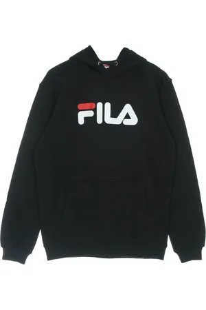 Fila Bluzy, Mężczyzna, Czarny, L, Czarna Lekka Bluza z Kapturem